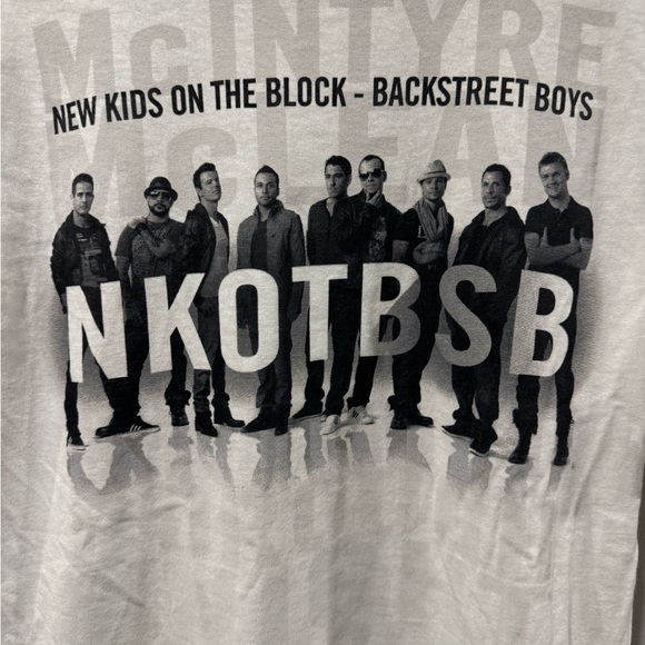 Backstreet Boys & New Kids On The Block NKOTB Tour Concert T-Shirt - Picture 3 of 6